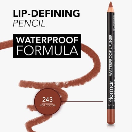 فلورمار قلم تحديد الشفاه مضاد للماء 243 هوت كاكاو