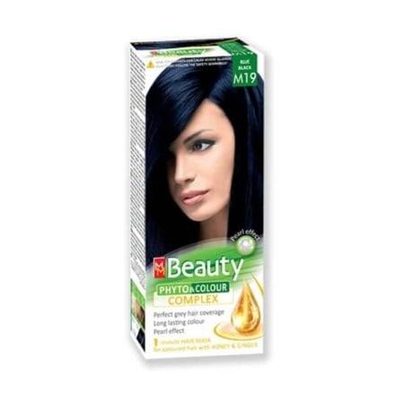 ام ام بيوتي صبغة شعر كومبليكس اسود مزرق 125 غ -M19