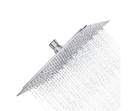 ‏‏طاسة دش مطري مربع كروم 30 سم