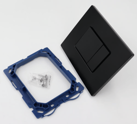 وجه ضغطة سيفون دفن مخفي مربع اسود من Flower موديل جروهي Model GROHE