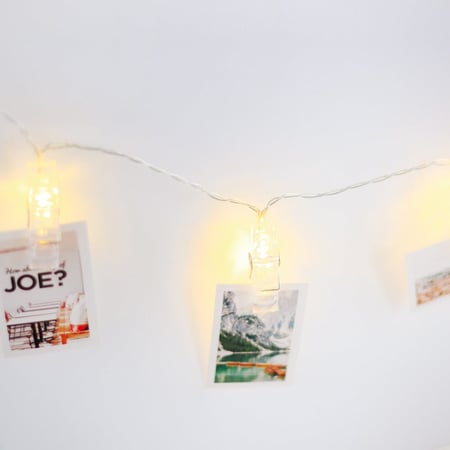 حبل إضاءة بمشابك أضواء زينة بمشابك اضاءة ال اي دي بمشابك ديكور مكتب