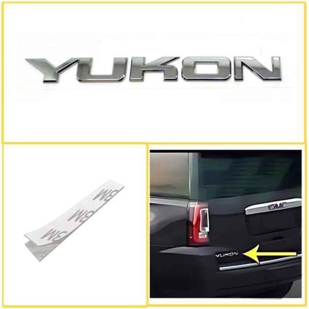 علامة كتابة يوكن - ملصق صندوق السيارة الخلفي.