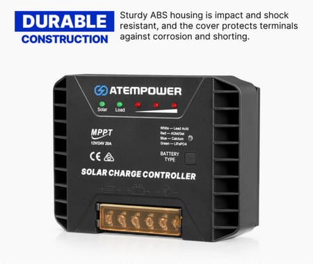 منظم طاقة شمسية MPPT 20 أمبير