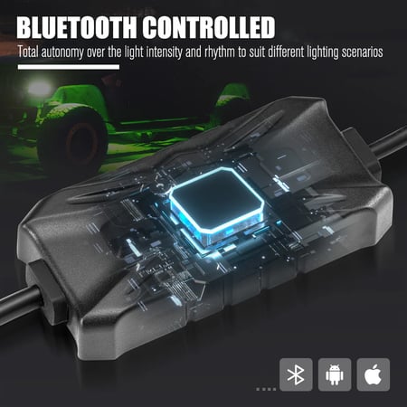 لمبات كفرات 4 قطع متعددة الألوان من شركة لايت فوكس LIGHTFOX