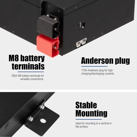 بطارية ليثيوم 200 أمبير شبه نحيفه  - الإصدار الثالث ATEM POWER