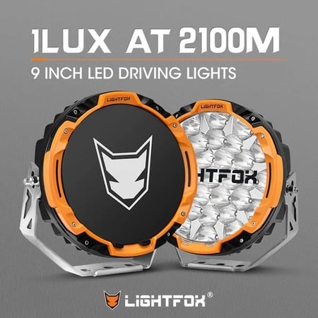 طقم كشافات 9 انش  عدسات اوسرام من شركة لايت فوكس LIGHTFOX الاسترالية