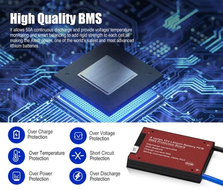 بطارية ليثيوم 50A LiFePO4 من شركة ATEMPOWER - اتيم باور