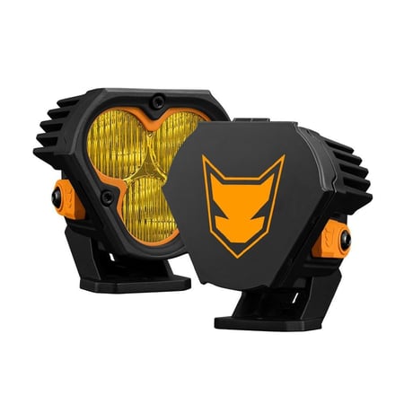 طقم كشافات 3 انش ثلاث عدسات ليد اوسرام أوف رود من شركة لايت فوكس