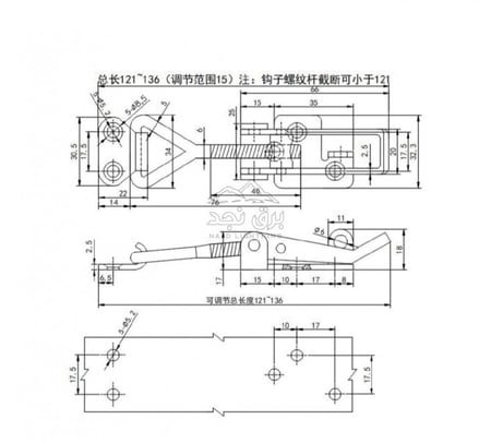 قفل ثلاجة ستانلس ستيل