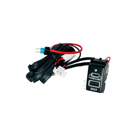 شاحن وكالة نيسان سريع TYPE C و USB QC3 بدون قاري