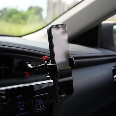 قاعدة جوال الومنيوم  صغيره بلاصق صغير شركة  HIGHLIGHTS