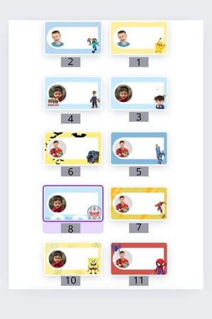 ملصقات كتب للأولاد بصور أطفالكم