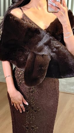 شال فرو موكا فخم ولمسة دافئة