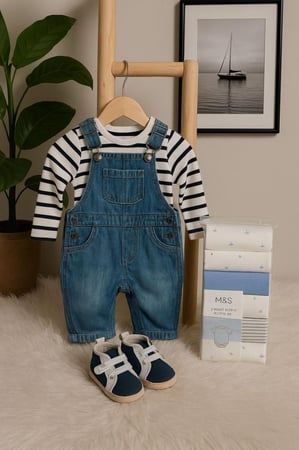 طقم طفل حديث الولادة بخامة ناعمة وتصميم مريح شحن سريع