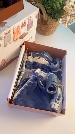 هدية ولادي من نكست تصميم النجوم مقاسين ٠-٣/٣-٦ اشهر