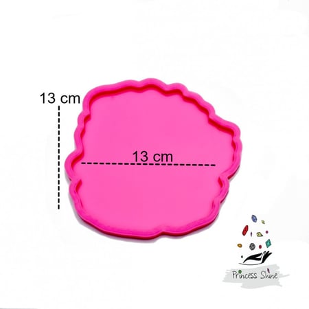 323 - قالب سيليكون كوستر متعرج