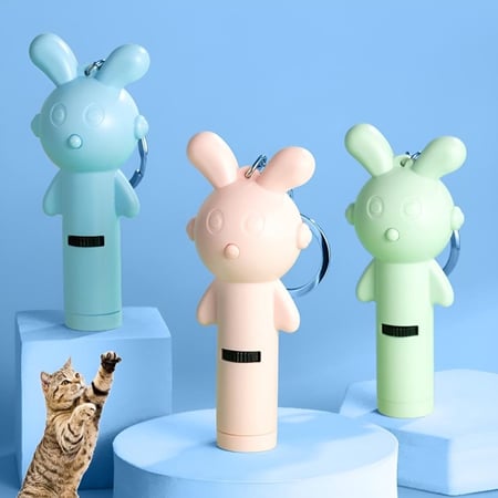 لعبة ليزر  تفاعلية للقطط مع كاشف فطريات بـ 5 اشكال