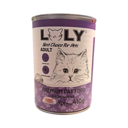 لولي كات بطعم دجاج و تونا ( 410 جرام )
