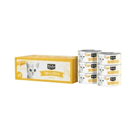 كت كات تونة ودجاج طعام رطب للقطط 6×50جرام