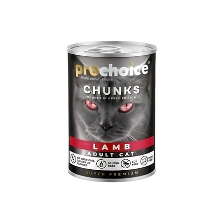 برو تشويس طعام للقطط البالغة بلحم الضأن في المرق 400 جرام