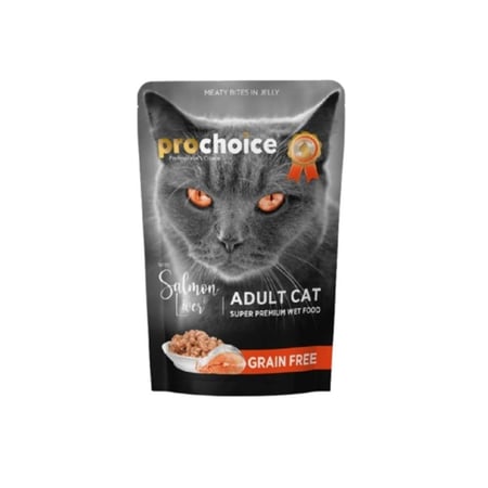 برو تشويس أظرف السالمون مع الكبد في الجيلي 85 جم