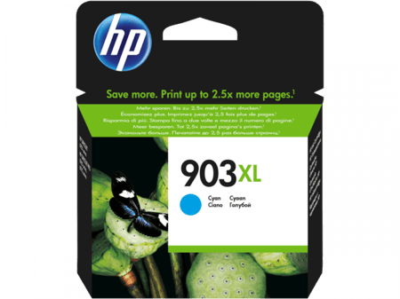 خرطوشة طباعة حبرية HP 903XL‏ أصلية سماوية عالية الإنتاجية (T6M03AE)