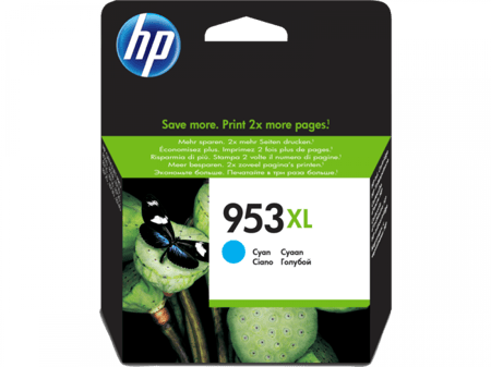 خرطوشة طباعة الحبر السماوي الأصلية عالية الإنتاجية HP 953XL (F6U16AE)