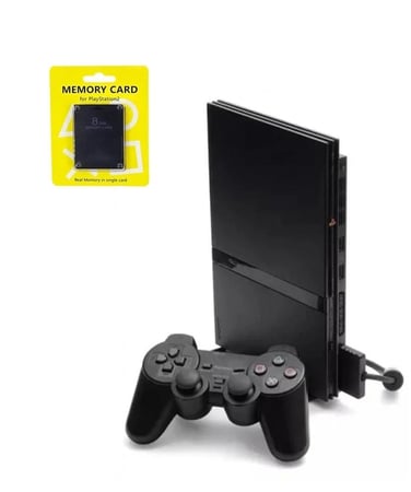 جهاز بلايستيشن 2 - 100 لعبة + كرت تخزين