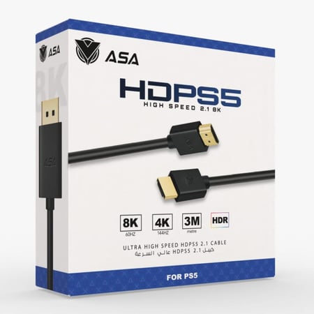 كيبل HDMI الطول 3 متر يدعم 2.1 من شركة ASA52