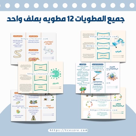 مطويات علوم رابع ابتدائي الفصل الدراسي الأول PDF