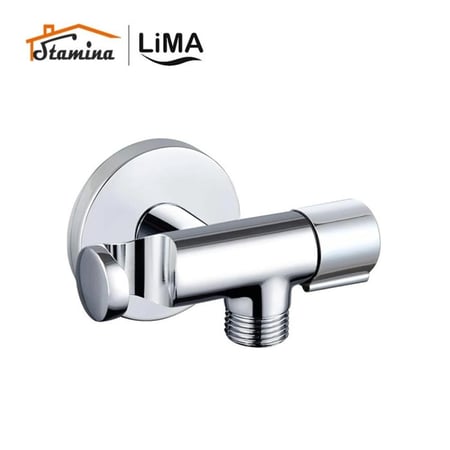 محبس مع حامل شطاف مدور كروم