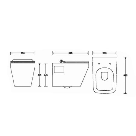 كرسي أفرنجي أبيض مقاس 18 و 23