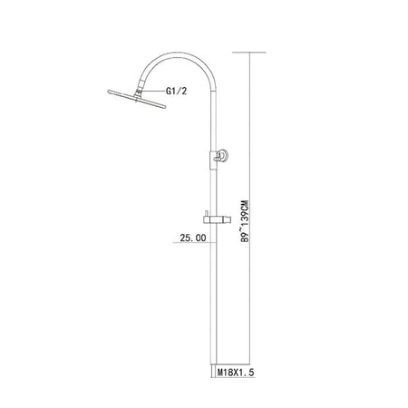 مسطرة دش مدور DUEGI E02 | ديوجي DueGi