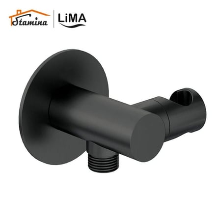 حامل شطاف أسود مدور