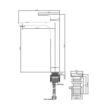 خلاط مغسلة عالي هزنت رويا M3007 اتوماتيك