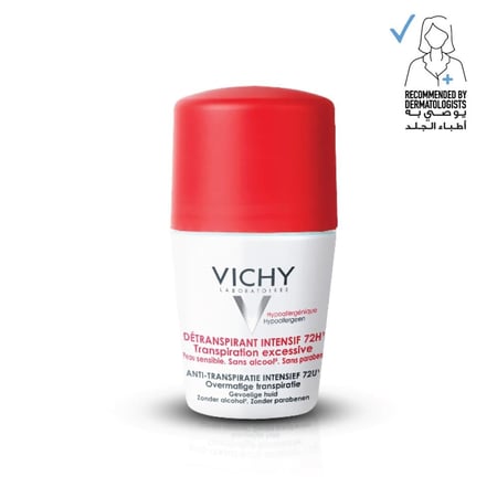 عبوتين من مزيل العرق المفرط رول 72 ساعة من فيشي -50مل