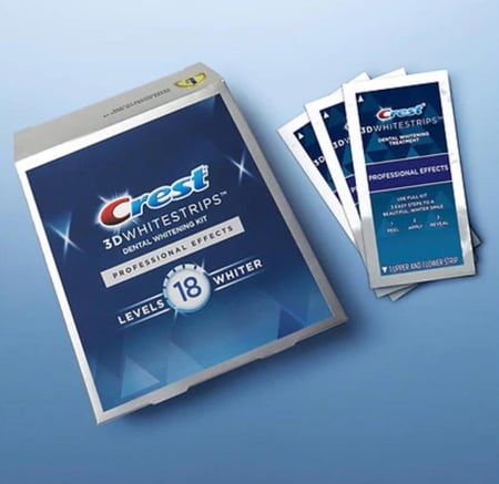 شرائح تبييض الاسنان بروفيشنال افكت ثري دي من كرست ,40 لصقه