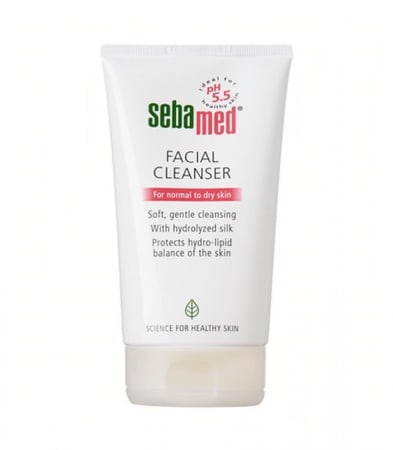 غسول لطيف للوجه للبشرة العادية الى الجافة من سيباميد 150مل