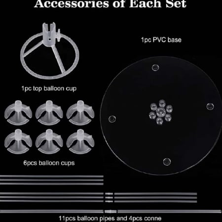 ستاند بالونات7 بالونات 70 cm