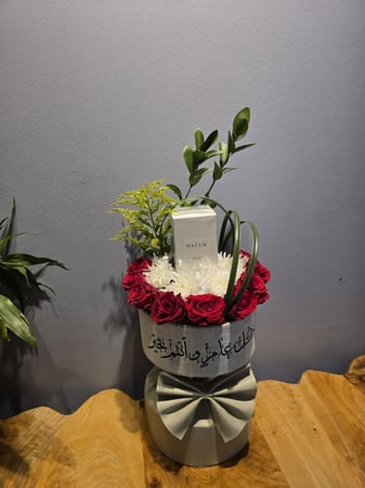 مجسم ورد طبيعي وعطر ماتش   رقم المنتج AAQ0350