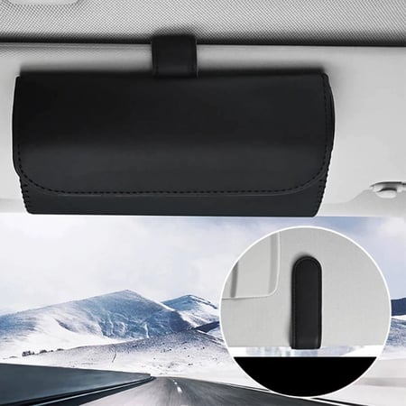 علبة نظارات على الشماسية