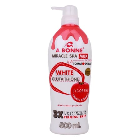 لوشن تفتيح الجسم بالجلوتاثيون و بخلاصة الطماطم - A BONNE Tomato Extract 500ml