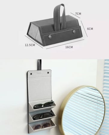 حافظة نظارات على شكل حقيبة