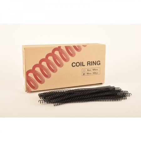 10mm كلاس - حلزون بلاستيك تغليف اسود