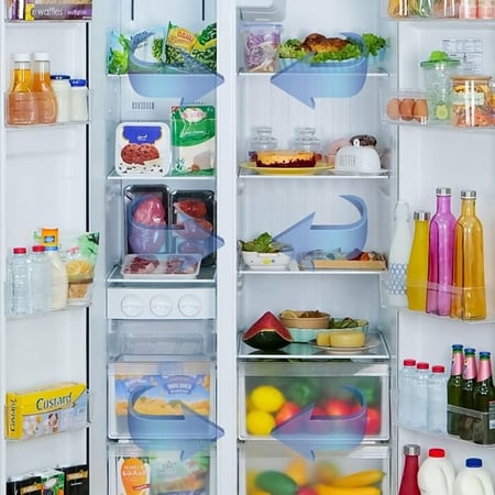 ثلاجة باناسونيك  18 قدم إنفيرتر دولابى إستيل NR- BS703MSSA