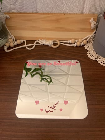 مرايا مقاس 20*20 بدون قاعده