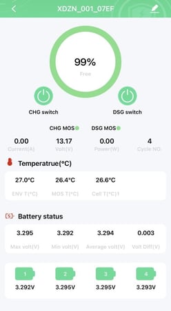 بطارية ليثيوم ١٢ فولت ٣٠٠ أمبير بلوتوث