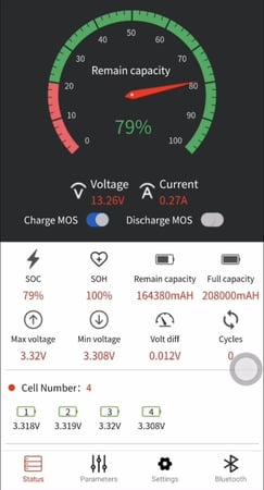 بطارية ليثيوم 12 فولت 200 أمبير