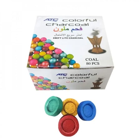 فحم ملون 80 قطعة