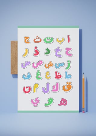 ملصقات حروف الهجاء